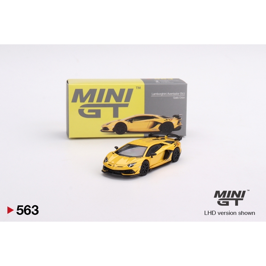 Mini GT 563 Lamborghini Aventador SVJ Giallo Orion Box Sealed