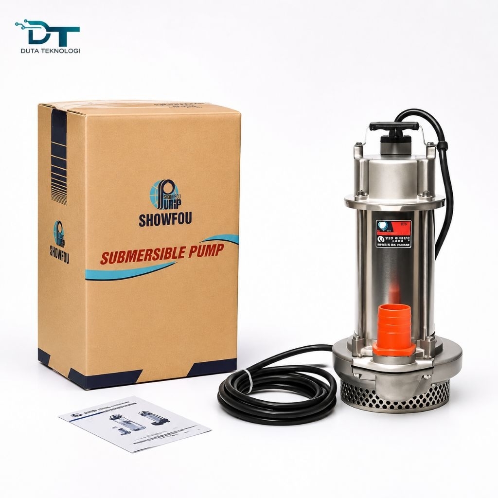 Pompa Celup Kimia Submersible Stainlees Showfou SQ-112N 1HP 2"