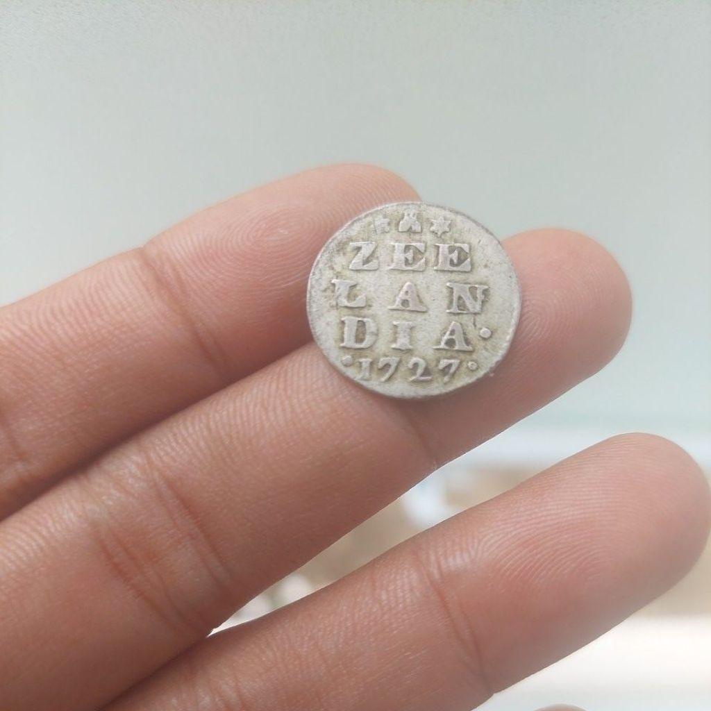 Koin perak zeelandia tahun 1727. asli