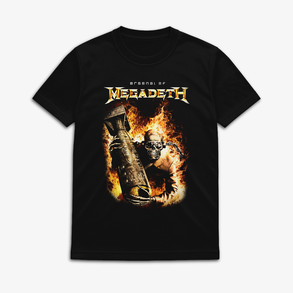 OVERHEADKICK PREMIUM TEES  MEGADETH T-SHIRT / KAOS MUSIC / KAOS STREETWEAR / KAOS BAND / KATUN COMBE