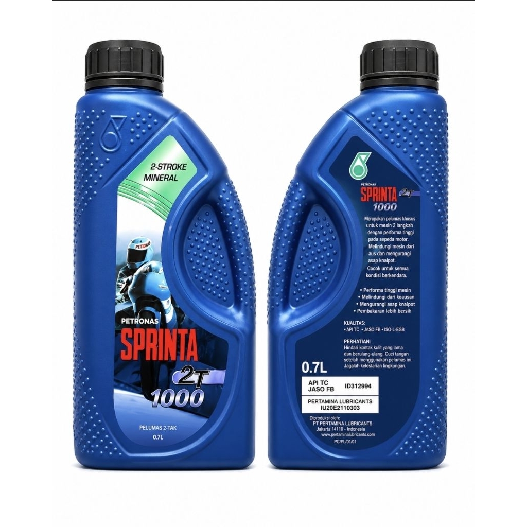 Petronas Sprinta 2T 1000 700ml Oli Motor 2 Tak