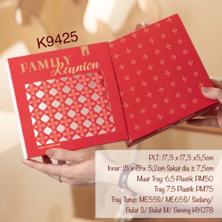 Dus Kotak Mooncake Isi 4 dan Isi 6 Box Packaging Mooncake Packaging Merah Kue Bulan
