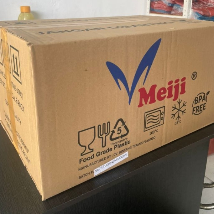 1 DUS THINWALL MEIJI SQUARE 1500 ML dan 1000 ML