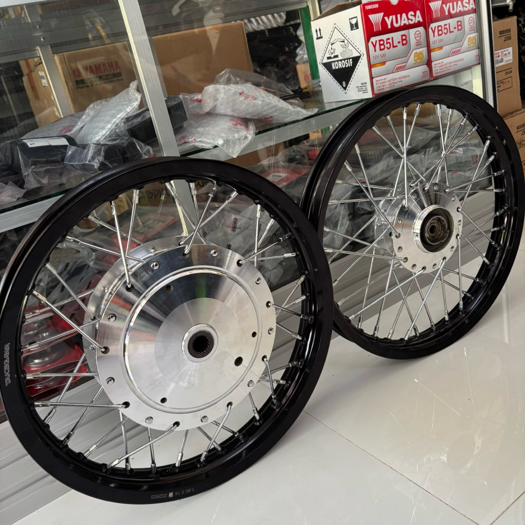 Velg Set Mio Sporty & Smile Tromol Original Bubut Gilap