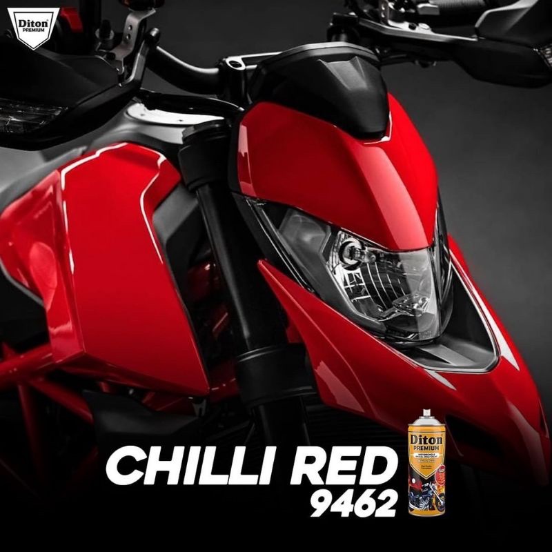 Pilox Diton Premium Merah Diton Premium Red All Warna Red || Cat Semprot Body Motor Velg Motor&Rangk