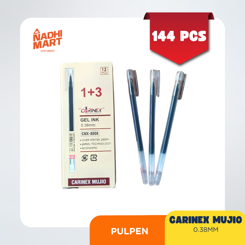 144 PCS PULPEN CARINEX MUJIO / BP CNX-8808 MUJIO HTM (12/1728)