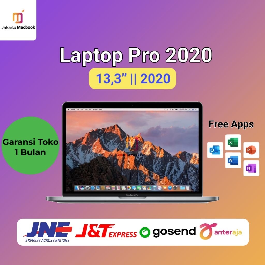 Macbook Pro 13 inch 2020 Core i5 256Gb 512Gb Second Original