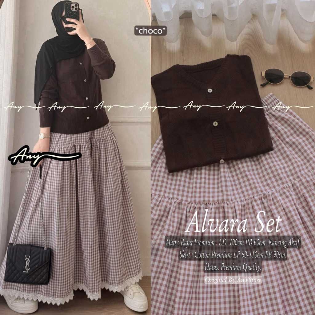 ALVARA KARINA ERFAZA AQILA ELFAZA ARALYN RUBYA CRISTA FLOVA SET ORIGINAL BY ANY STORE oneset setrok 