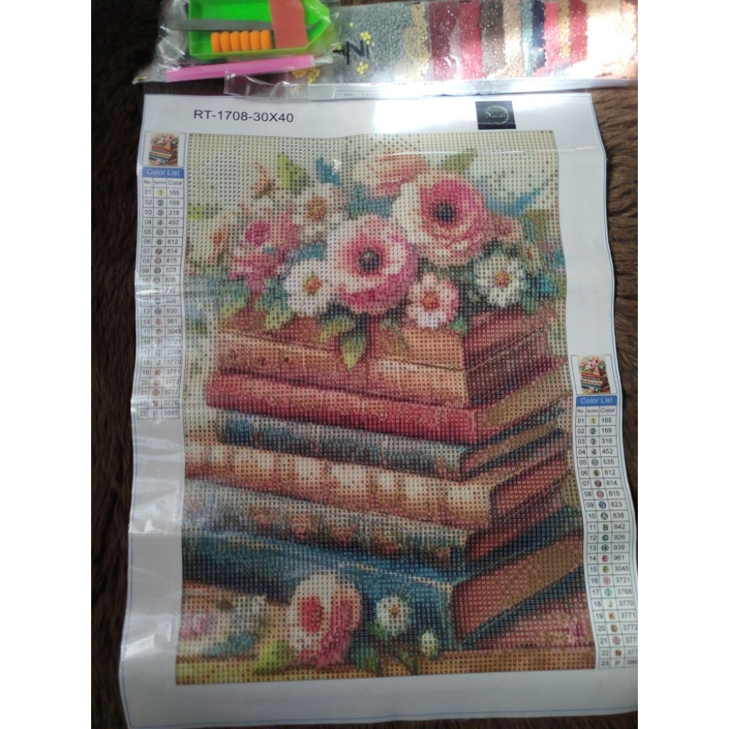 DIY diamond painting tempel manik manik