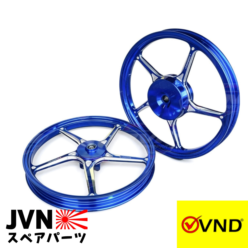 Velg VND model AK55 Vario 125 150 Beat Scoopy Genio Mio J GT Ring 14 Biru Ukuran 160-185