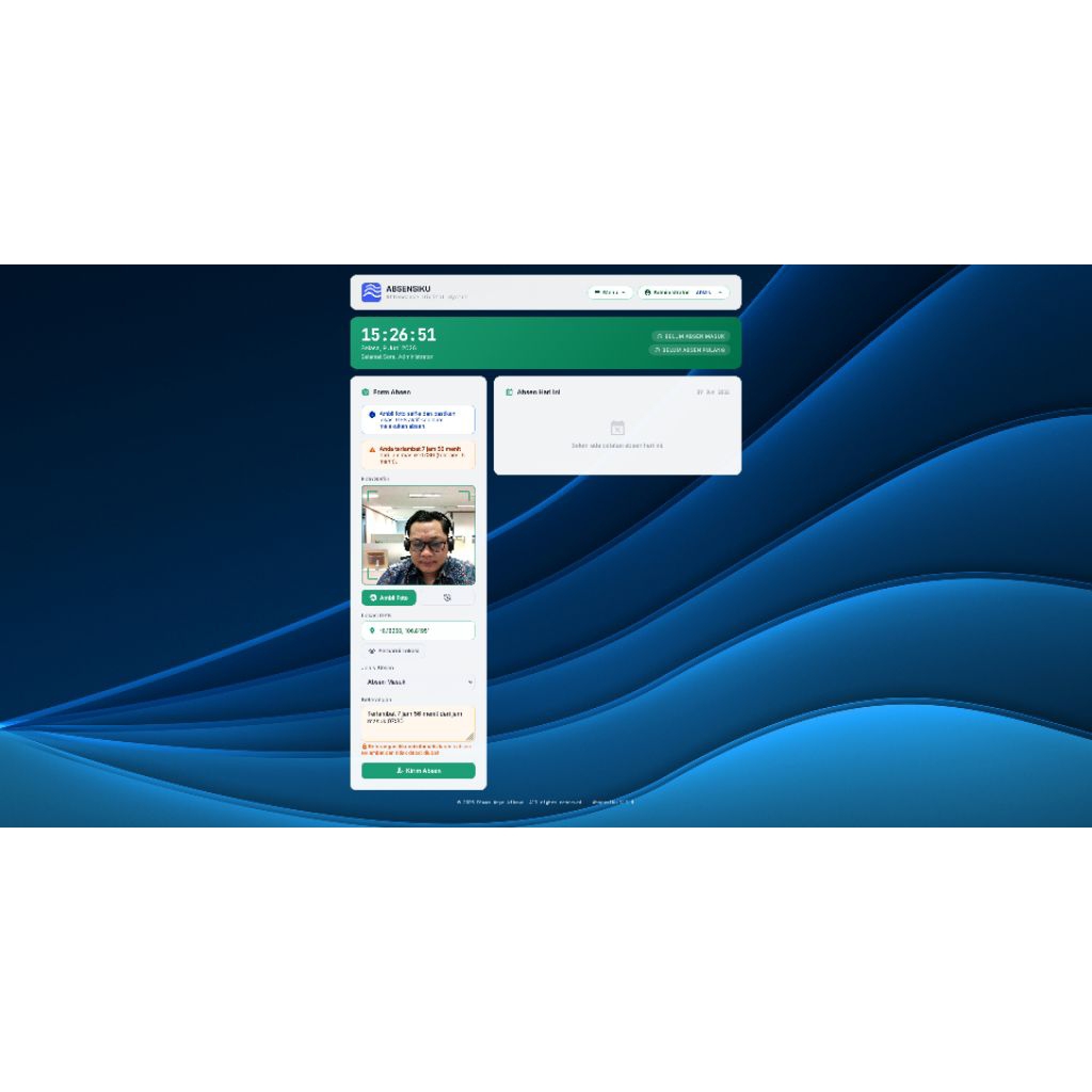 Aplikasi PHP Absensi (ABSENSIKU)