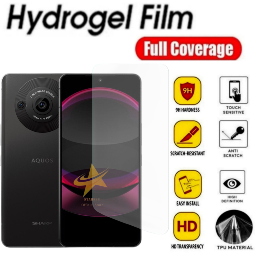 Anti Gores Hydrogel Film Screen Protector Jelly Sharp Aquos R7 R8S R8S Pro