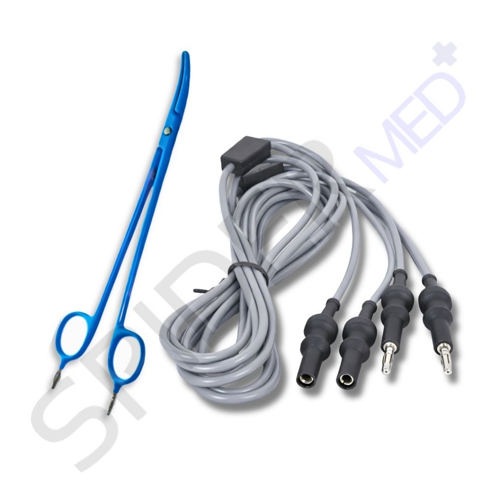 Elektroda Bipolar Vessel Sealing Clamp Klem Gunting Forceps Dengan Kabel Cauter Electrosurgical Unit
