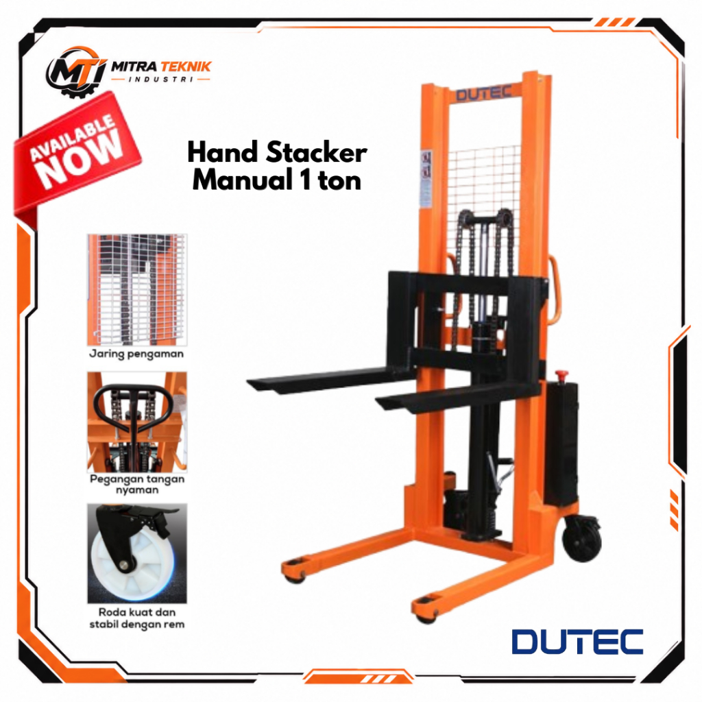 Manual Hand Stacker 1Ton / Forklift Manual - DUTEC