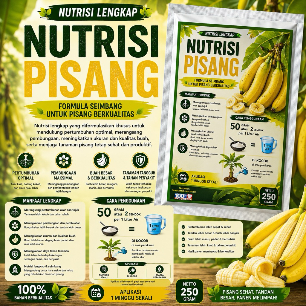 nutrisi pisang pupuk nutrisi pisang 250g