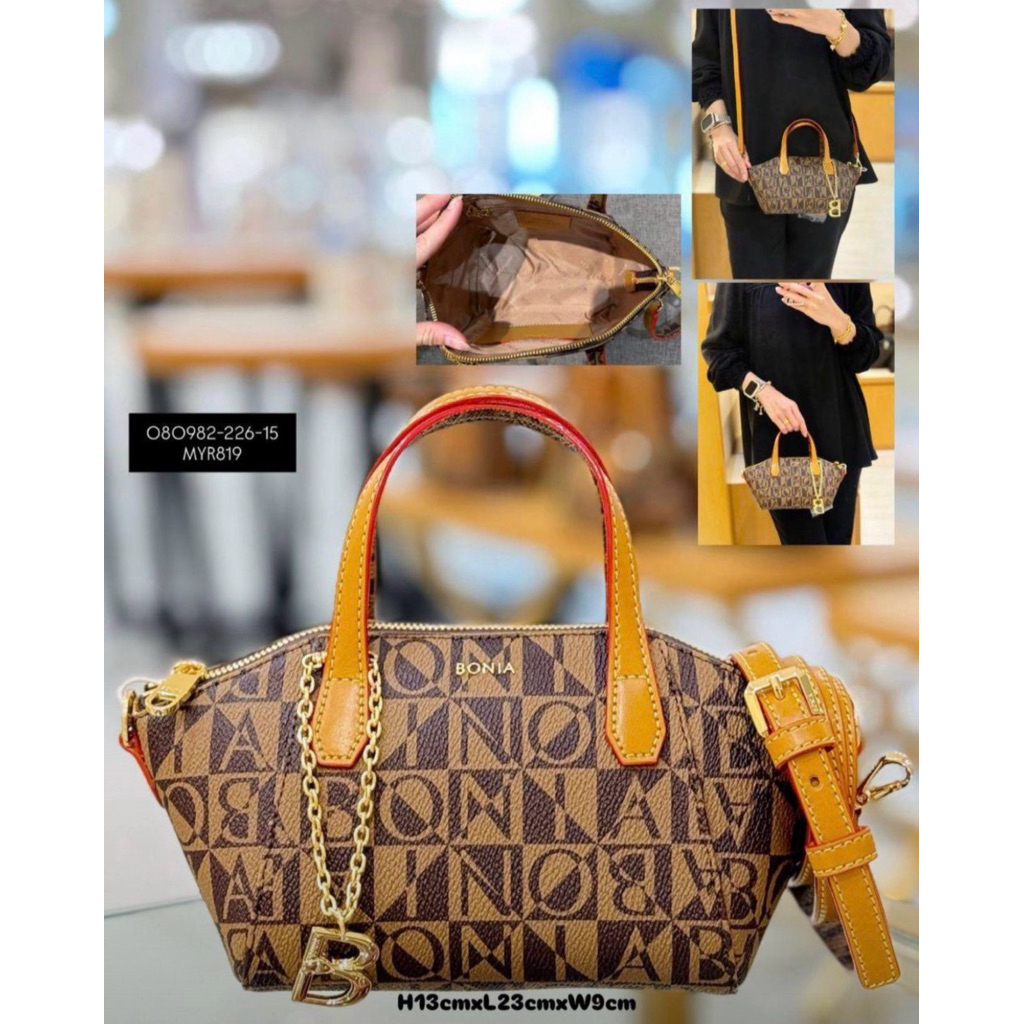READY STOCK tas bonia original sling bag anti gona mini monogram