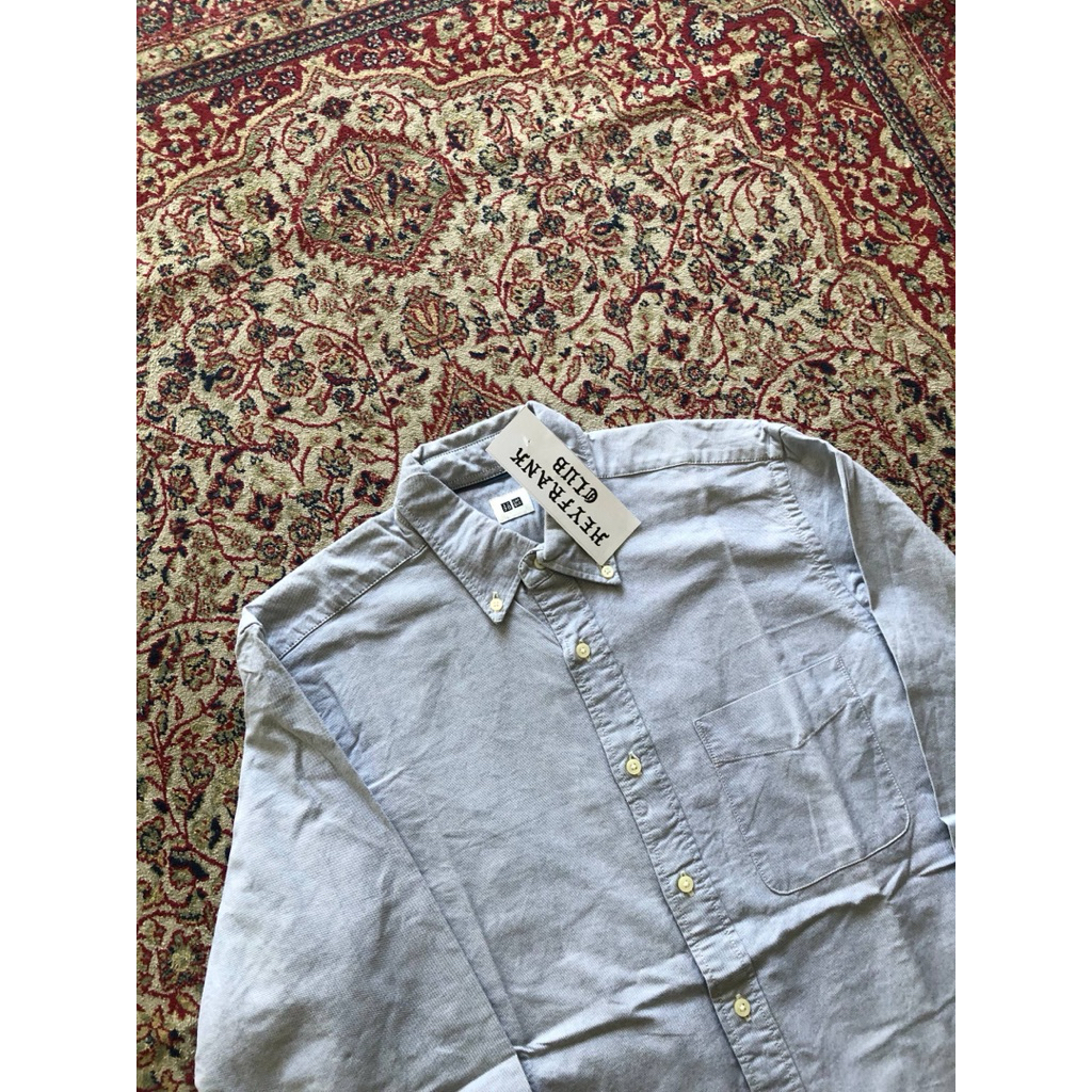 Kemeja Uniqlo oxford shirt Casual Uniqlo work shirt Hi333