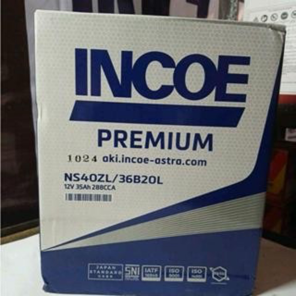 AKI INCOE PREMIUM NS40z / NS40zl PRODUK ORIGINAL 100%