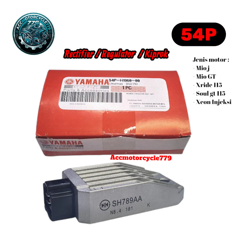 Rectifier Regulator Kiprok Mio J, Mio GT, Xride 115, Soul GT 115, Xeon Injeksi Yamaha 54P