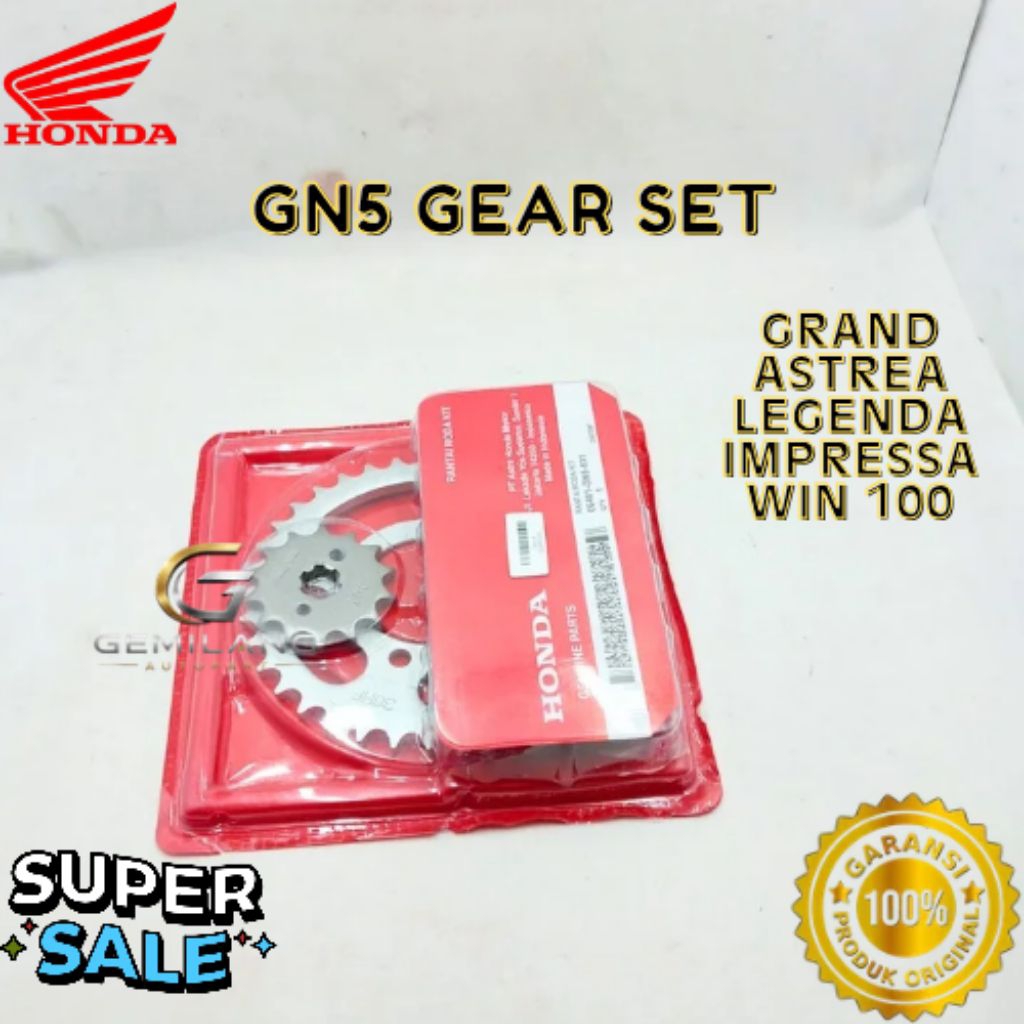 GEAR SET KODE GN5, GEAR SET GRAND, GEAR SET ASTREA, GEAR SET LEGENDA, GEAR SET IMPRESSA, GEAR SET WI