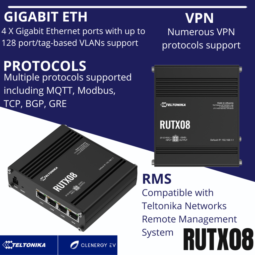 Teltonika RUTX08/ Wifi/ Wireless/Router Modem Aksesoris 4G CAT6,