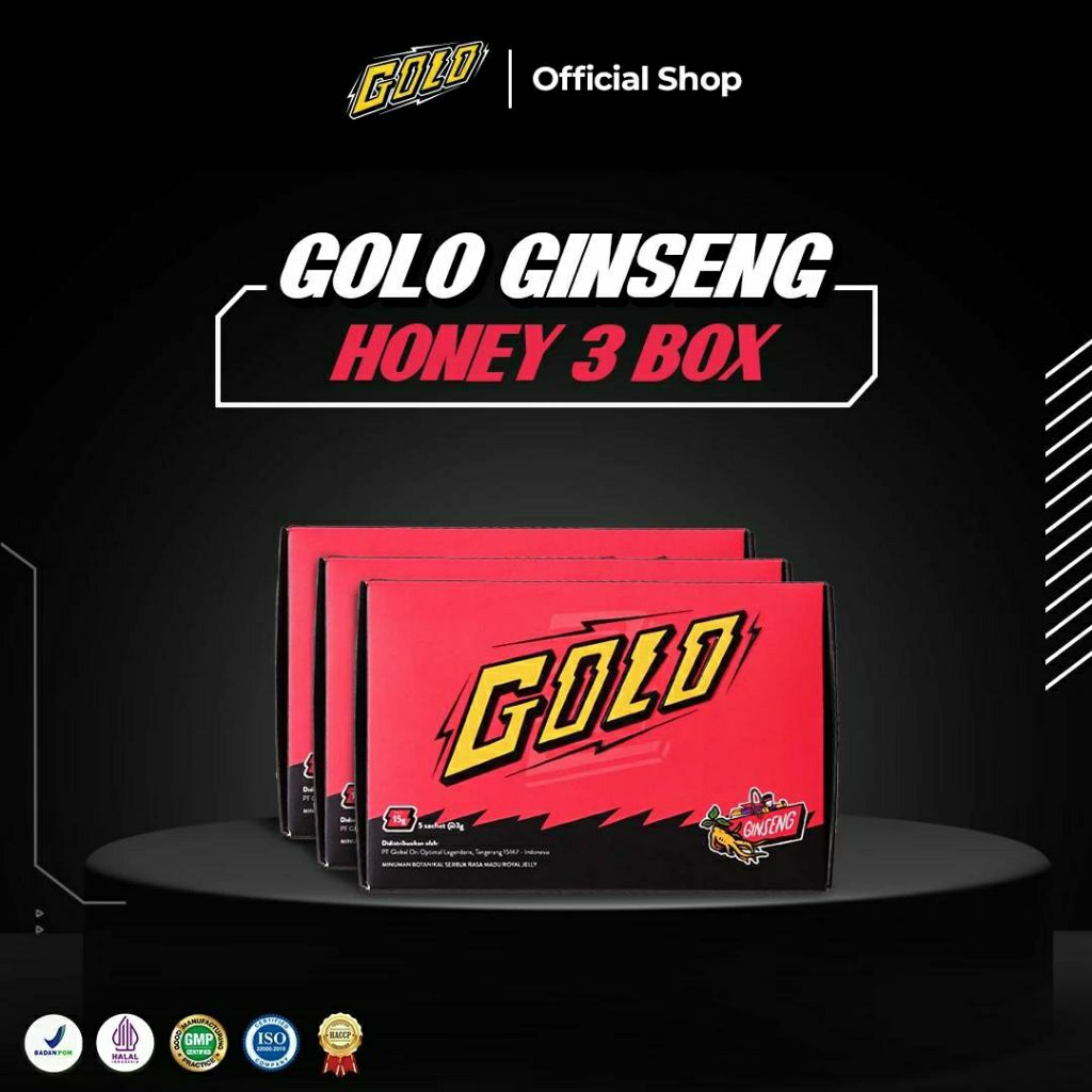 Golo Ginseng Honey 3 Box (15 sachet)