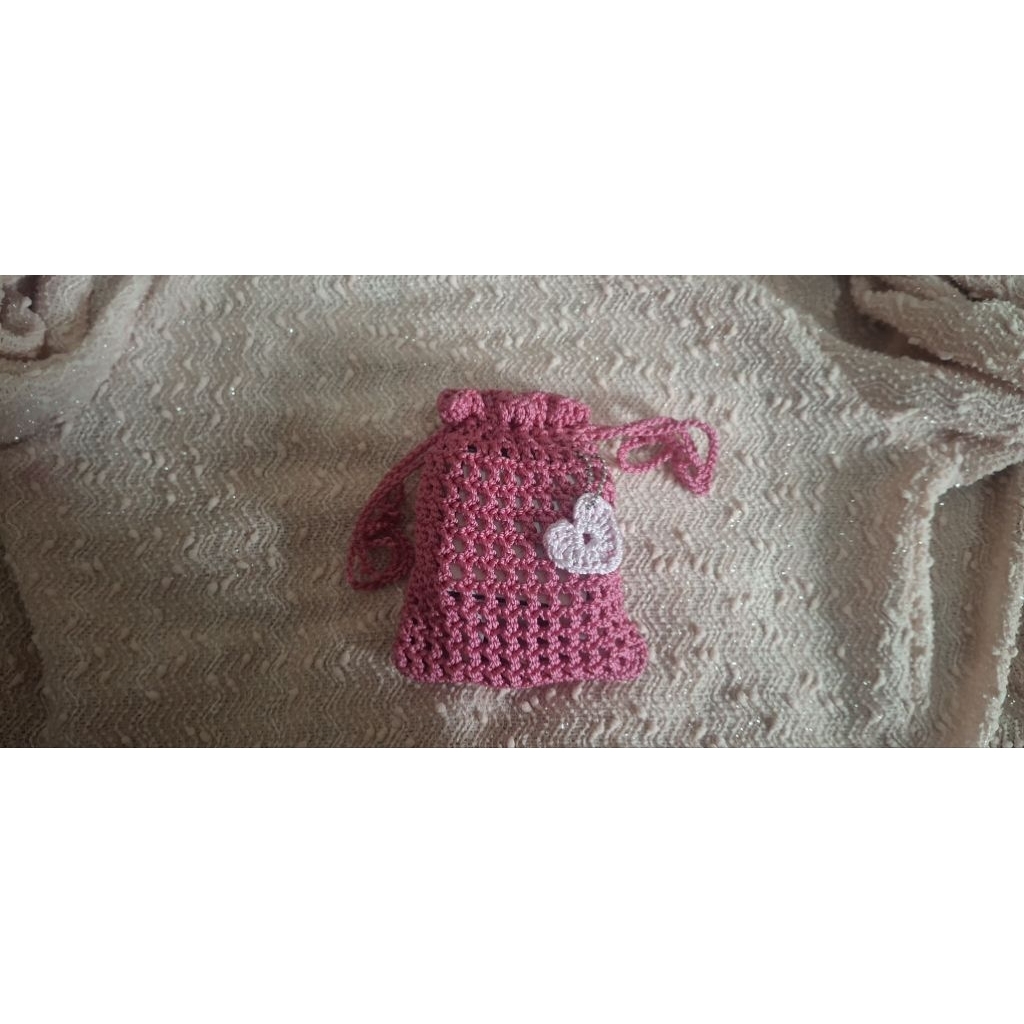 Tas serut rajut mini lucu