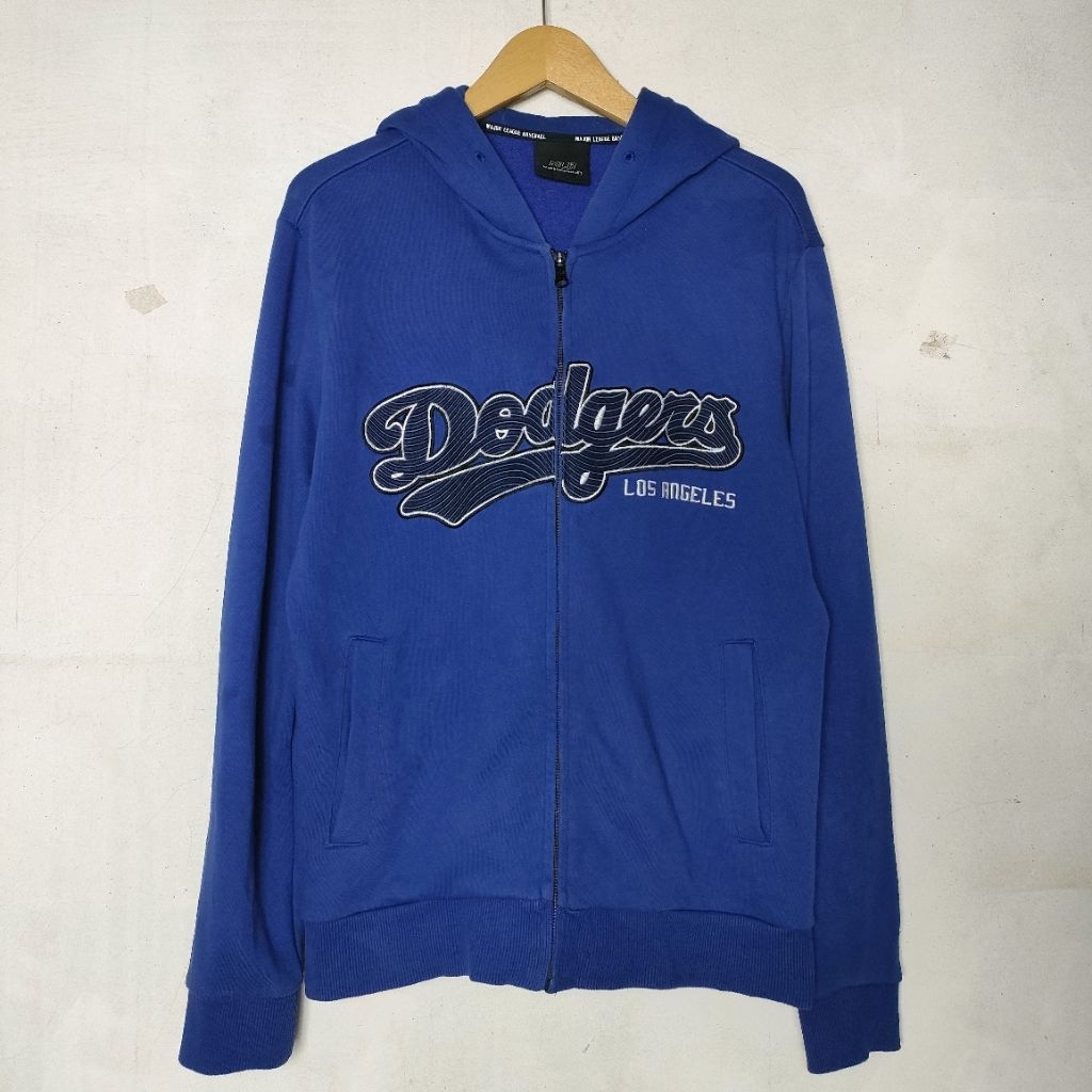 Hoodie MLB Dodgers Zipper Navy Size L
