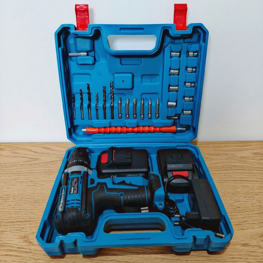 Bor Makita Cordless Bor Listrik Tangan Baterai kecil