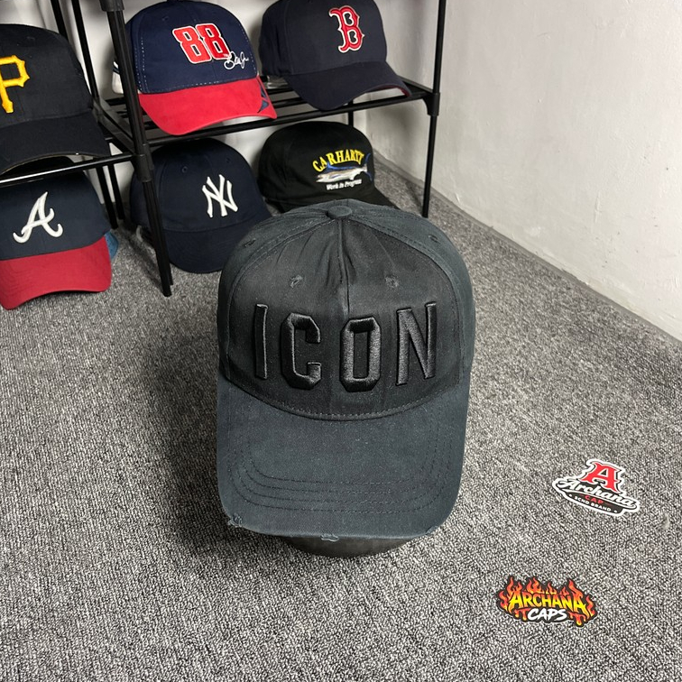 ICON DSQUARED2 Black On Black Cap