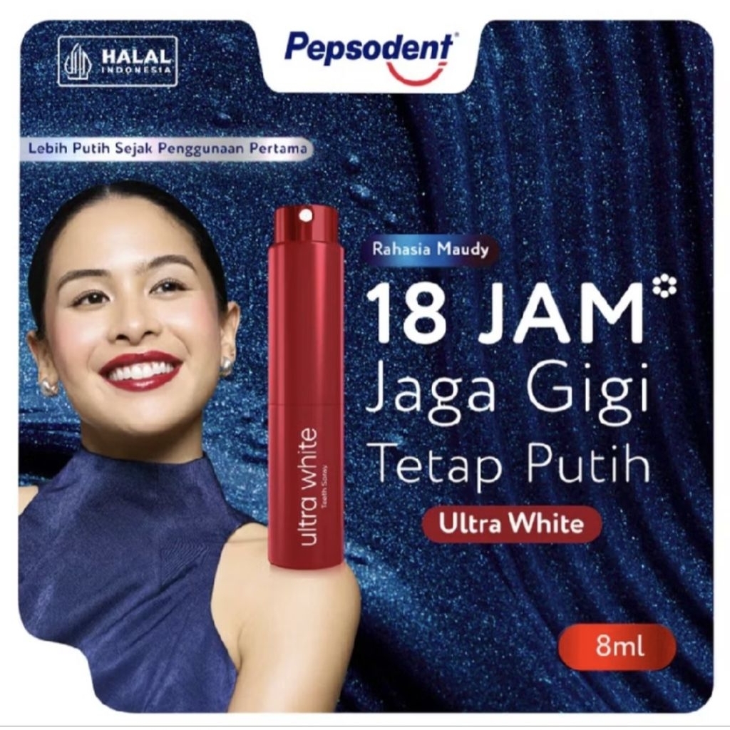 Pepsodent Ultra White Teeth Spray Protection 8 ml