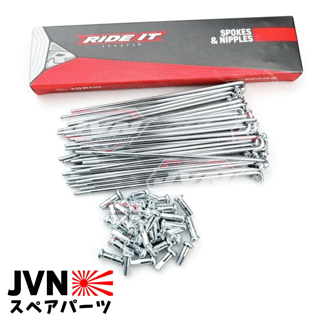 Jari Jari Ruji Motor Stainless Steel RIDEIT Universal Semua Motor Ukuran 159 - Ruji Sepeda Motor Ant