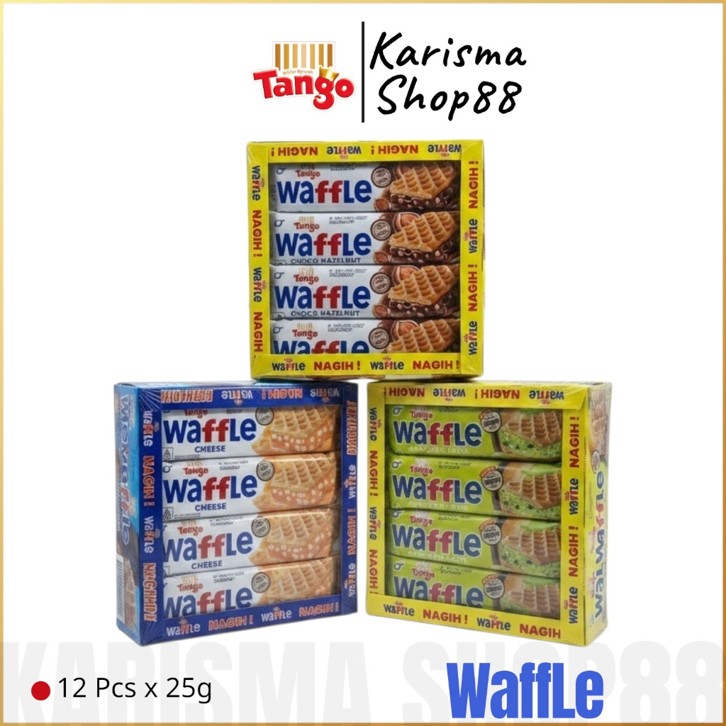 TANGO WAFFLE CHOCO HAZELNUT 1 Pack x 12 Pcs x 25g / Wafer Tanggo avocado cheese keju enak renyah gro