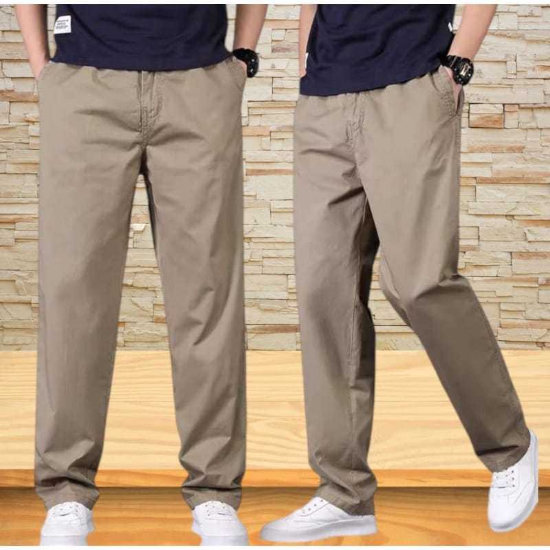 QNA - Celana Panjang Pria Chinos Premium Katun – Celana Pria Dewasa Casual Kekinian