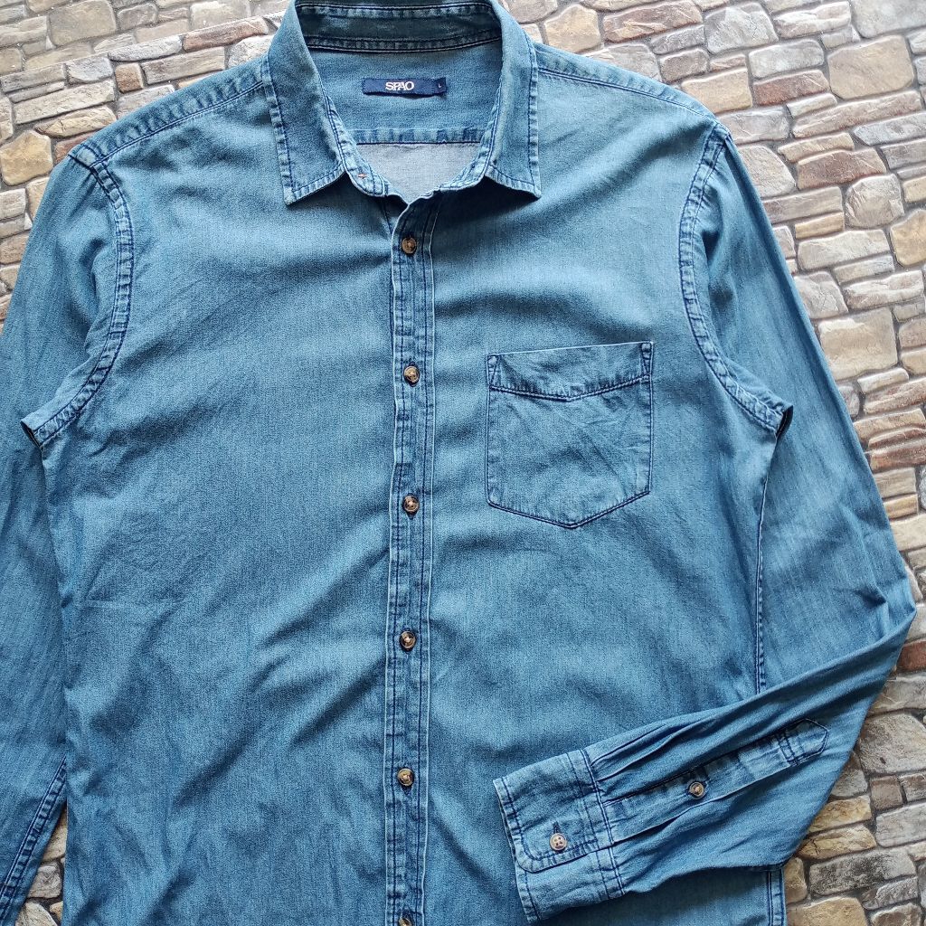 Baju atasan pria lengan panjang brand original SPAO size L