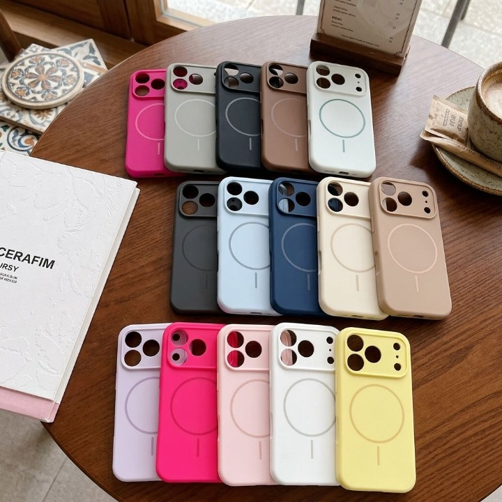Casing Magnetic Magsaf* Bludru Silicone for iphone 11 12 pro promax TP54 CU