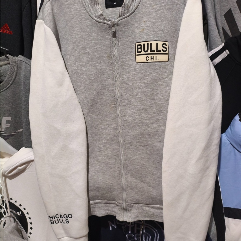 Jaket Olahraga Running Jacket casual Tracktop Bomber NBA CHICAGO BULLS
