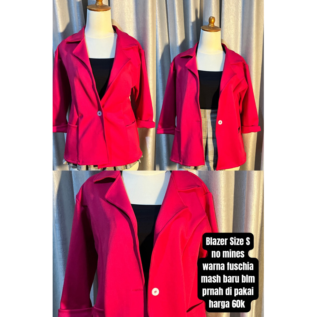 blazer fuschia