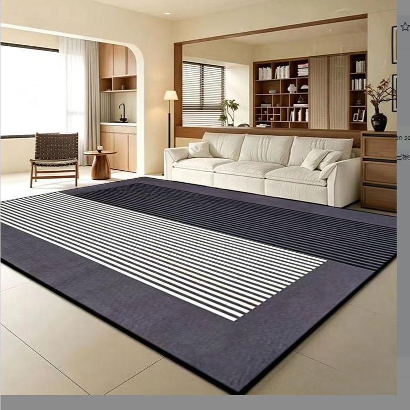 Karpet Lantai Ruang Tamu Karpet Busa Arizona Motif Minimalis Anti Slip Ruang Tamu