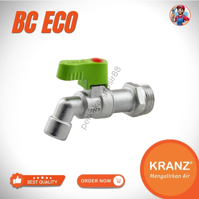 Kran Air Tembok Kran Gagang Pendek BC ECO KRANZ  Tahan Karat