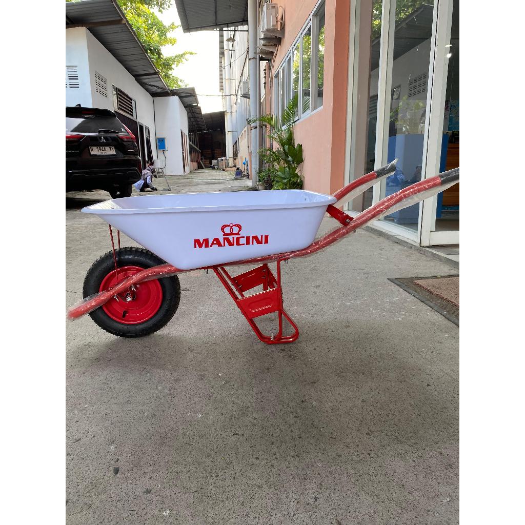 GDO PVC | MANCINI PVC | Gerobak Sorong | Troli | Angkong | 10Kg (Warna : Abu - Abu)