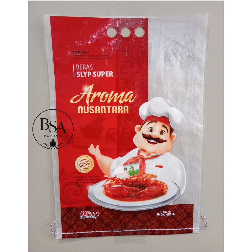 Karung Beras Laminasi Merk Aroma Nusantara 5kg