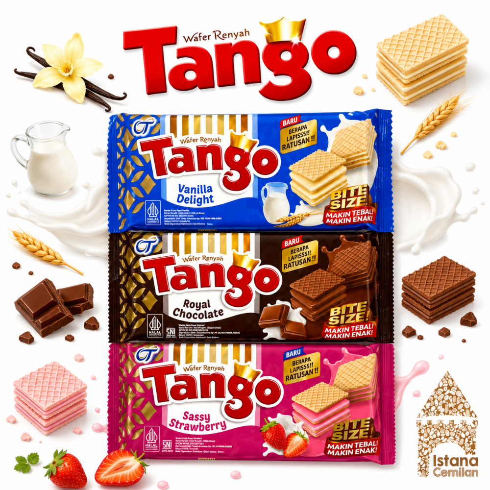 [PROMO GROSIR] TANGO Biskuit Wafer Renyah 35 Gram Pusat Istana Cemilan Jajanan Murah Snack Viral