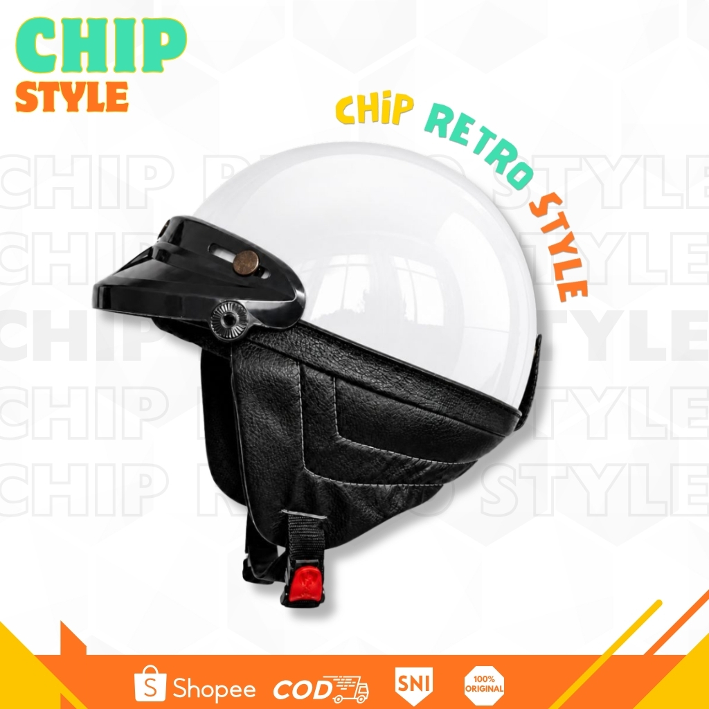 COD Helm Bogo Chip Retro All Size SNI MODEL PET