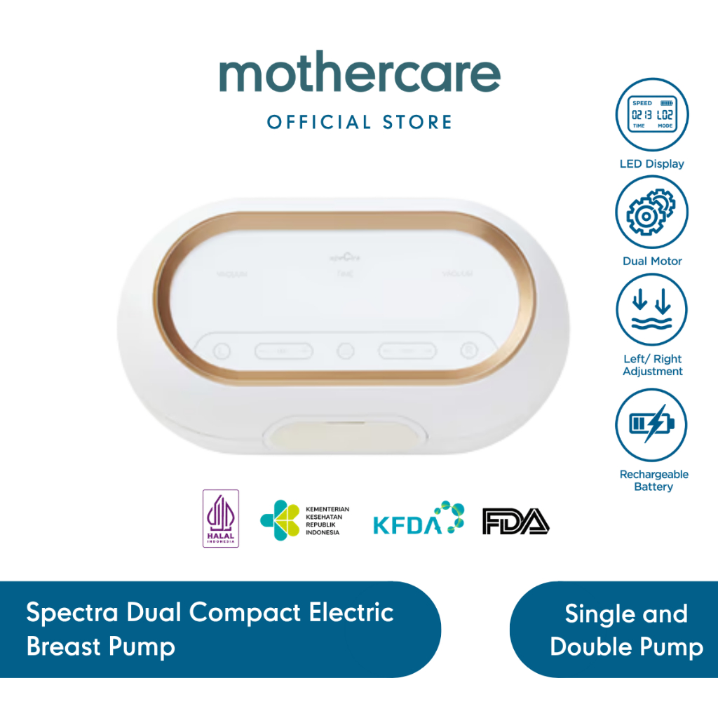Spectra Dual Compact Electric Breast Pump - Pompa ASI