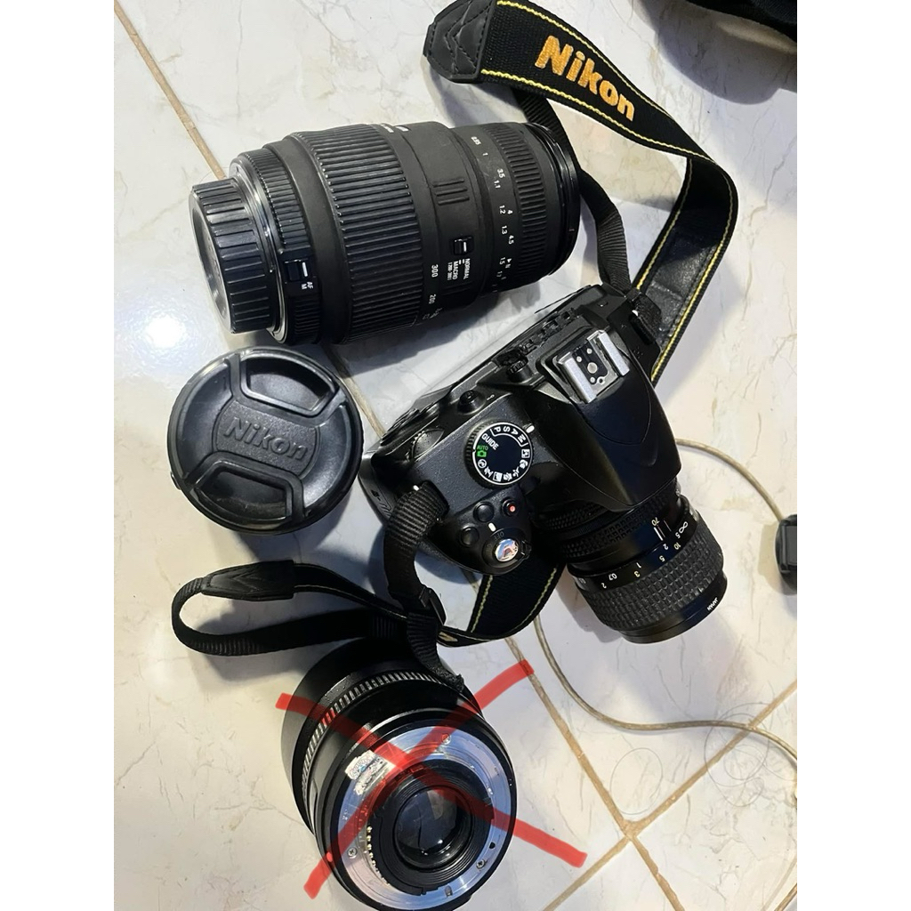 nikon d3200 + 3lensa murah