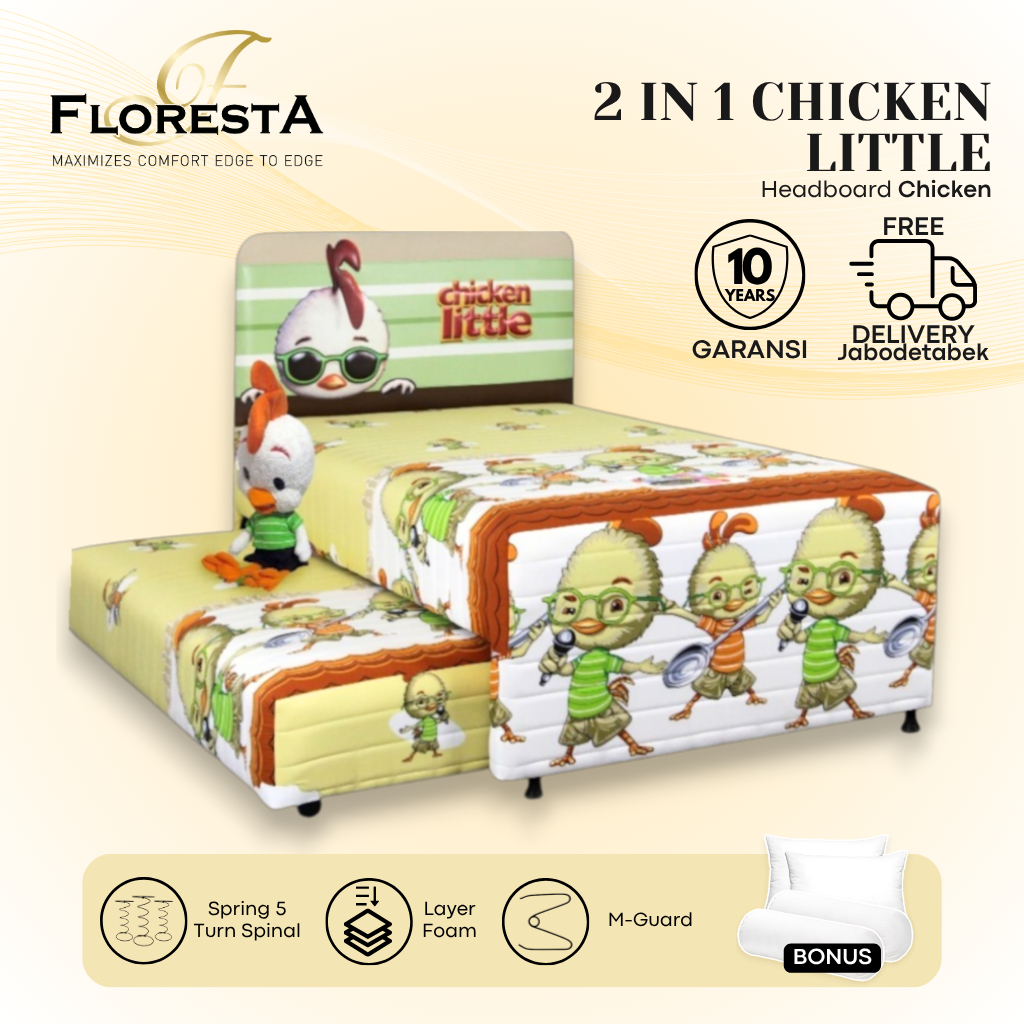 Kasur Springbed Sorong Floresta 2 In 1 Chicken Kids Series