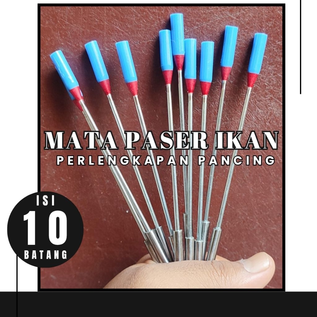 Mata Paser Perlengkapan Pancing 6mm 8/10/12/14cm (isi 10 Biji)