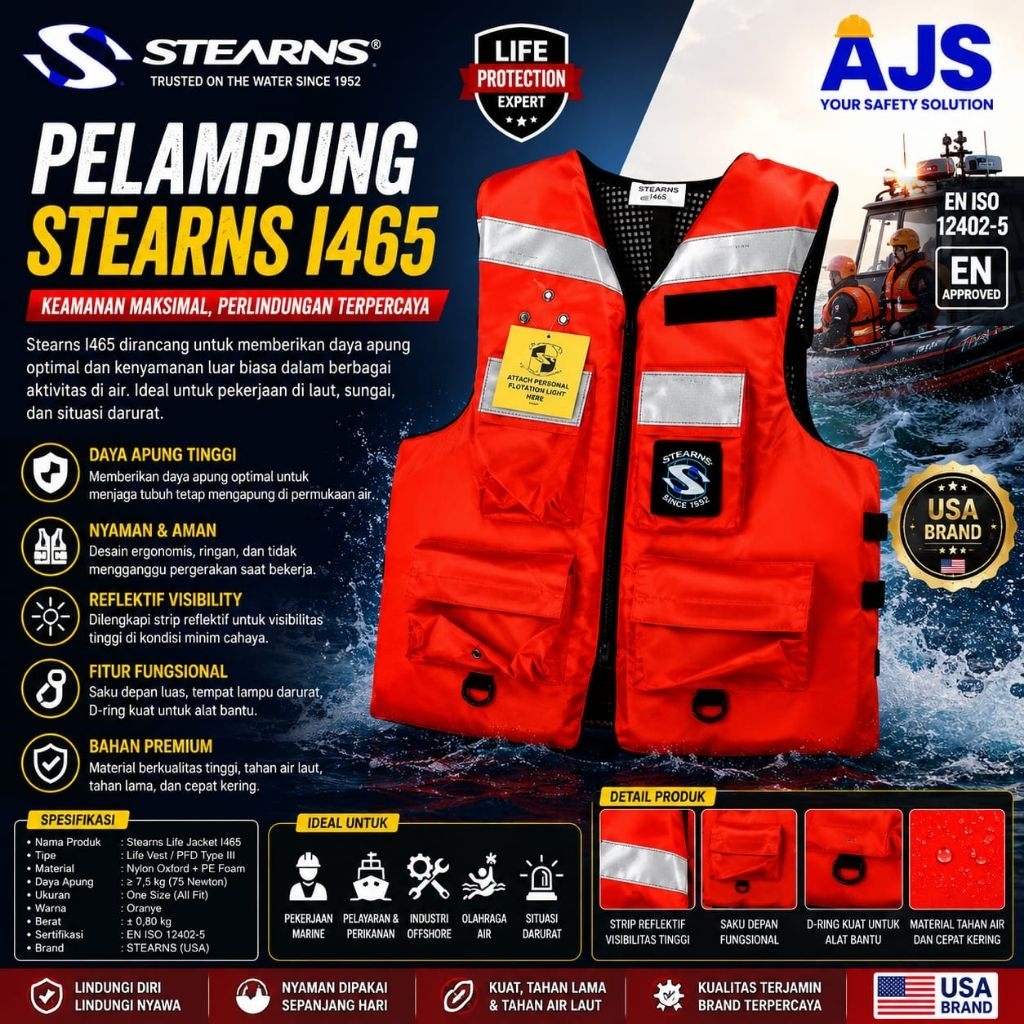 LIFE JACKET PELAMPUNG STEARNS 1465
