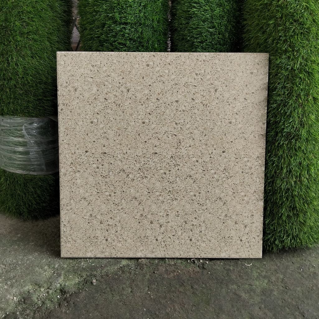 keramik 40x40 motif terazo cream(matt-doff) keramik garasi/ keramik taman/keramik kamar mandi/kerami